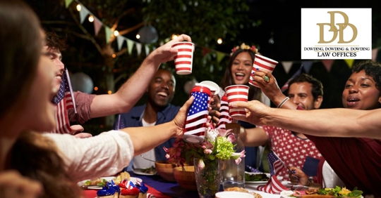 friends celebrating Independence day